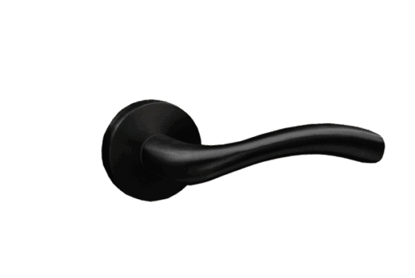 RACKA ZA VRATA ROZETNA A42 KLUC CRNA MAT